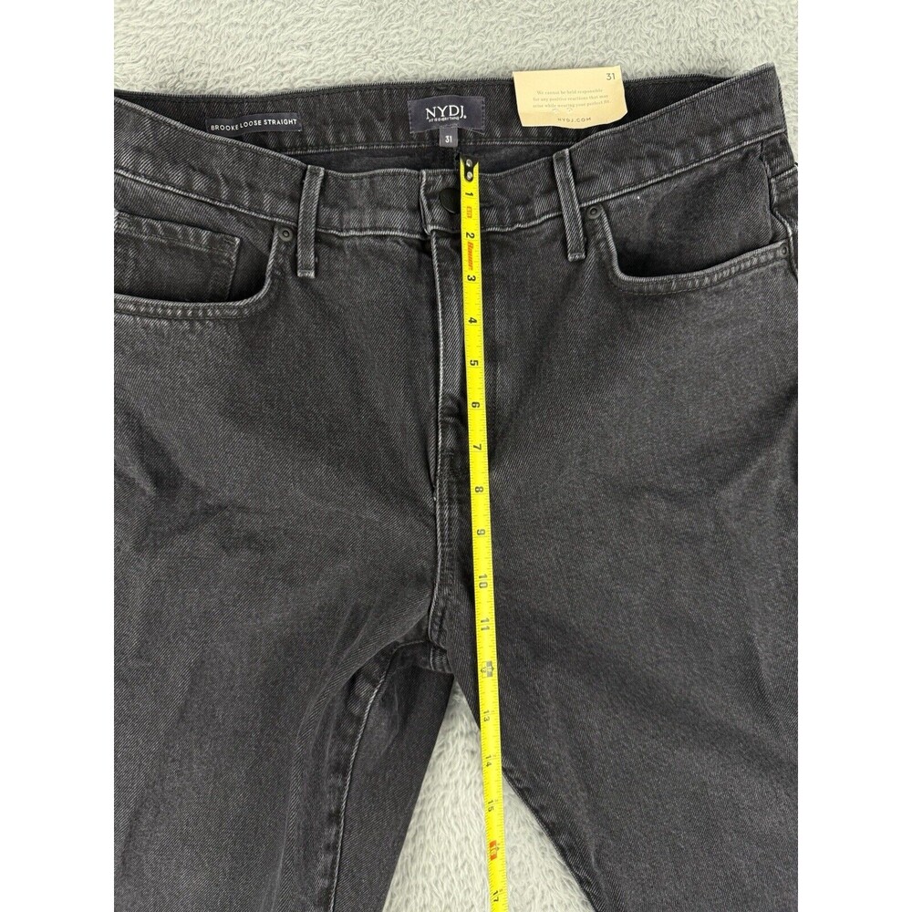 NYDJ Women's Size 31 Brooke High-Rise Loose Straight Jeans In Vintage Black - Picture 7 of 12
